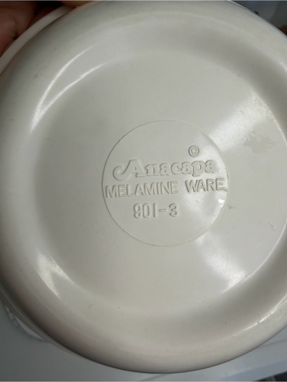 Anacapa Vintage Melamine Ware Children’s Dish Set Musical Teddy Bear Bowl, Mug - Picture 3 of 8